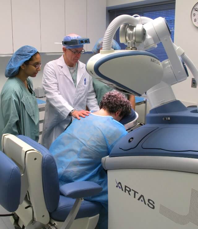 Artas Robotic Hair Transplant in Action